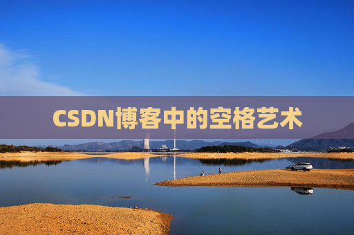 CSDN博客中的空格艺术